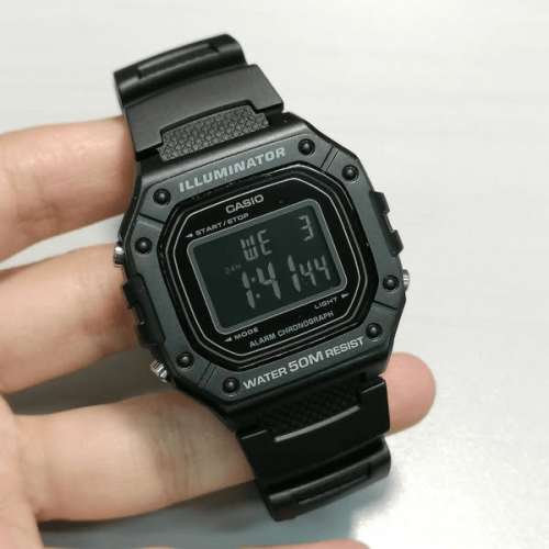 Montres Company 香港註冊公司 (32年老店) 卡西歐 CASIO W218 W218H W-218H-1B 50米...