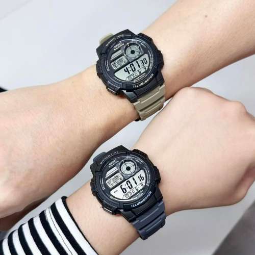 Montres Company 香港註冊公司(32年老店) 卡西歐 CASIO 十年電池壽命 100米防水 AE...