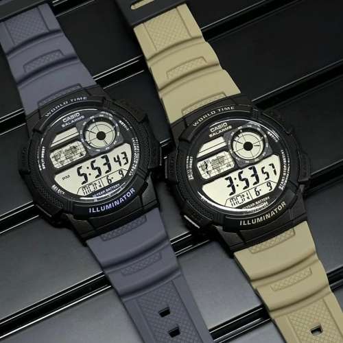 Montres Company 香港註冊公司(32年老店) 卡西歐 CASIO 十年電池壽命 100米防水 AE...