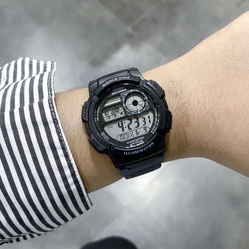 Montres Company 香港註冊公司(32年老店) 卡西歐 CASIO 十年電池壽命 100米防水 AE...