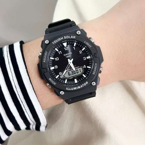 Montres Company 香港註冊公司 (32年老店) 卡西歐 CASIO 光動能 100米防水 AQS820 ...