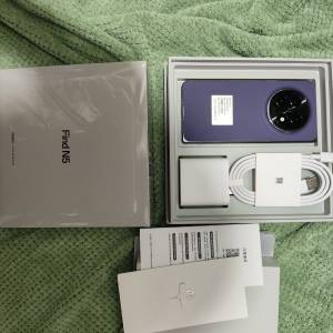 Oppo find n5 12+256紫色国行全套99%新保到2026年5月