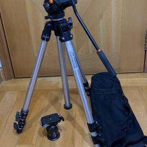 Manfrotto 144 Pro大脚架 連兩個雲台 新淨