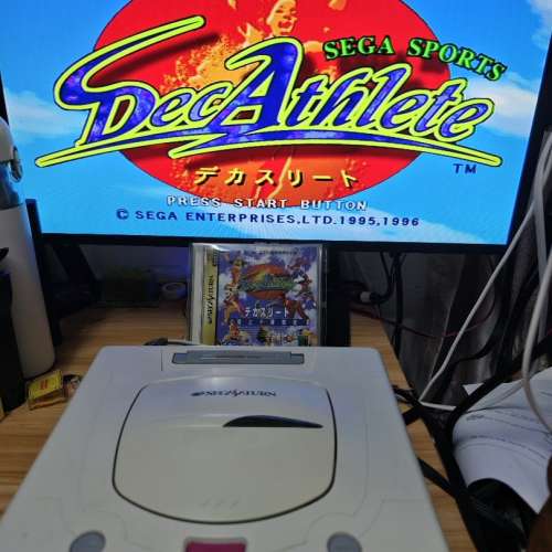 SEGA SATURN 世嘉土星遊戲機 220v AV/S 線 電源線 （不包圖中遊戲）