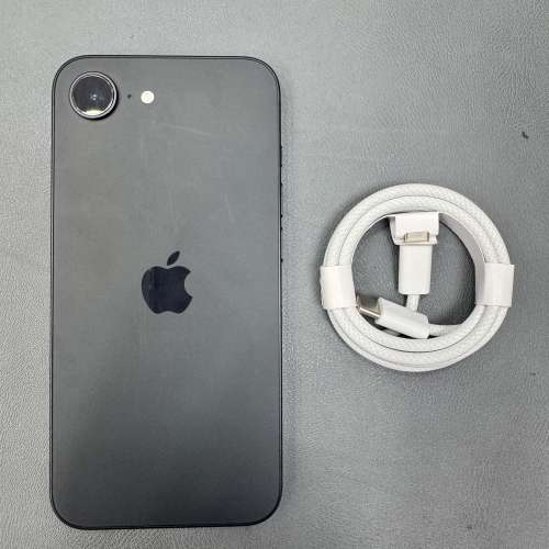 98%New iPhone 16e 5G 128GB 黑色  蘋果保養至2026-2-27 電池效能100% 香港行貨 自...