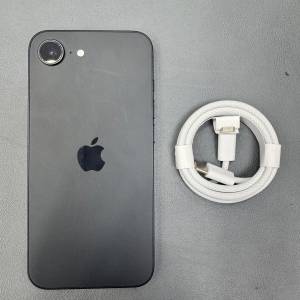 98%New iPhone 16e 5G 128GB 黑色  蘋果保養至2026-2-27 電池效能100% 香港行貨 自...