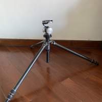 法國 Gitzo G220 3節2號鋁腳架 Tripod 連 Gitzo G1276M波頭云台