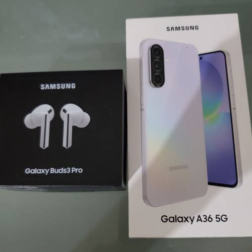 Samsung Galaxy A36 (8+256GB) 亮薰紫色 +Galaxy Buds 3 pro