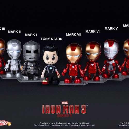 Hot Toys – 鐵甲奇俠3 Iron Man 3: Cosbaby (S) Series 1 高約7cm 全8種