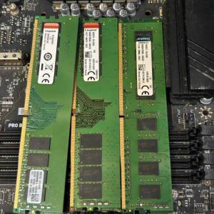 3條壞ram ddr4 8g有興趣拿去研究
