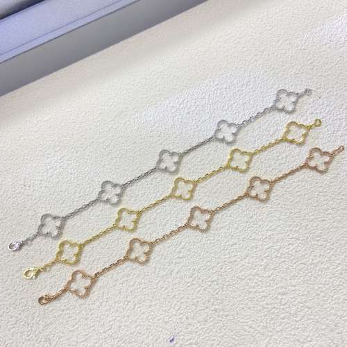 梵克雅寶手鏈 新品白水晶五花手鏈