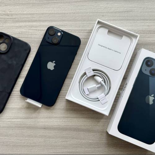 99%新黑色港行iPhone 13 128g 有原裝盒齊件