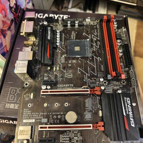 技嘉B350 Gaming3 有背板正常使用送散熱器