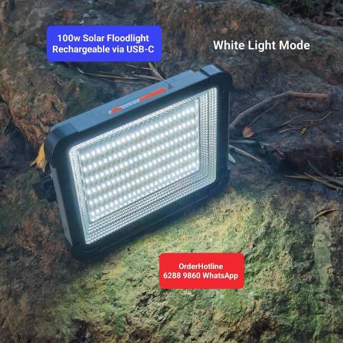 太陽能大光燈.露營燈(可利用太陽能或USB插蘇充電) Solar LED Floodlight. Recharge...