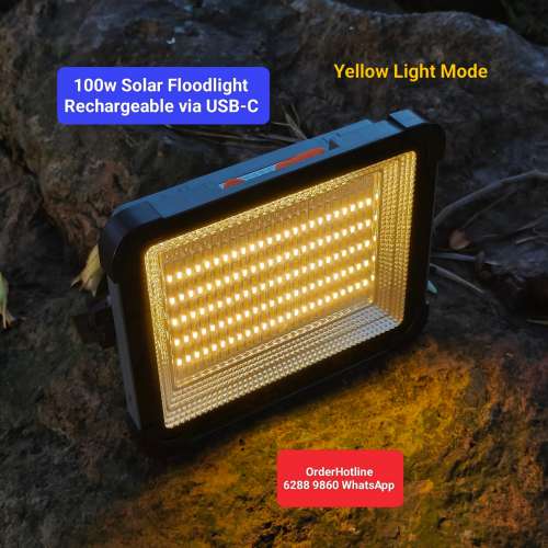 太陽能大光燈.露營燈(可利用太陽能或USB插蘇充電) Solar LED Floodlight. Recharge...