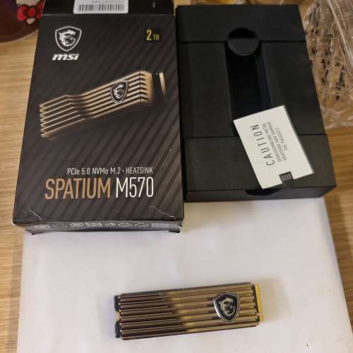 頂級pcie5.0微星spatium m570 2tb 硬盤，有保