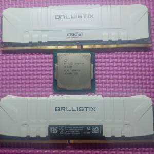 intel i5 8400 CPU BUNDLED WITH 2 PCS of BALLISTIX DDR4 8GB ( TOTAL 16GB) RAM