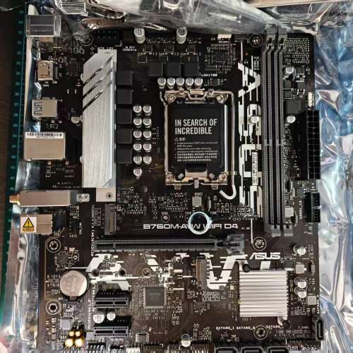 (100%new有保養）全新Asus 華碩B760M-AYW WiFi D4 電腦底板Motherboards 12～14代 ...