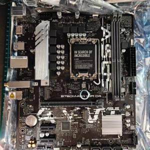(100%new有保養）全新Asus 華碩B760M-AYW WiFi D4 電腦底板Motherboards 12～14代 ...