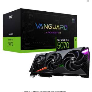 MSI GeForce RTX 5070 12G VANGUARD SOC LAUNCH EDITION