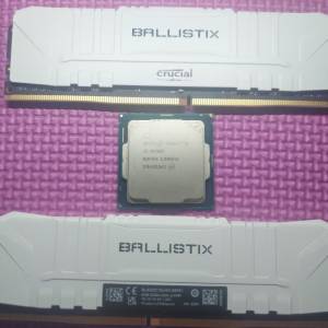 i5 9400f CPU BUNDLED WITH 2 PCS of BALLISTIX 8GB (TOTAL 16GB) 3200 GAMMING  RAM