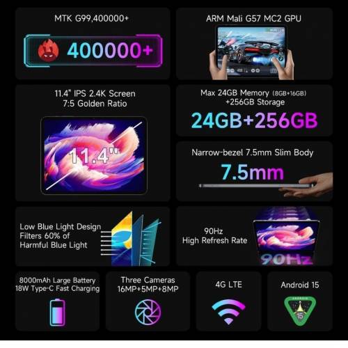 華強北-協作店-BMAX 12寸 平板MaxPad I12 Power-8GB+256GB