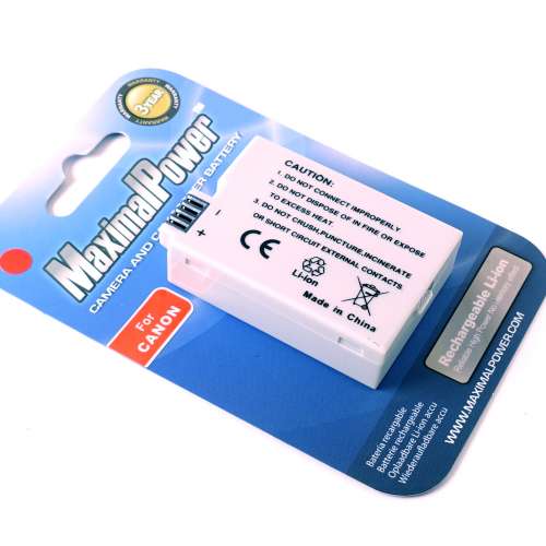 Maximal Power 800mAh LPE8 代用電池 Generic Battery for Canon $90/ 充電器 Char...