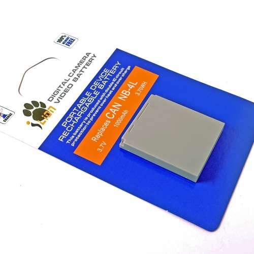 NB4L 1000mAh 代用電池 Generic Battery for Canon NB-4L