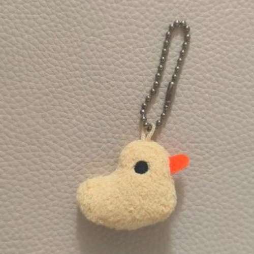 90%NEW 黃色小鴨 匙扣 吊飾  3cm高