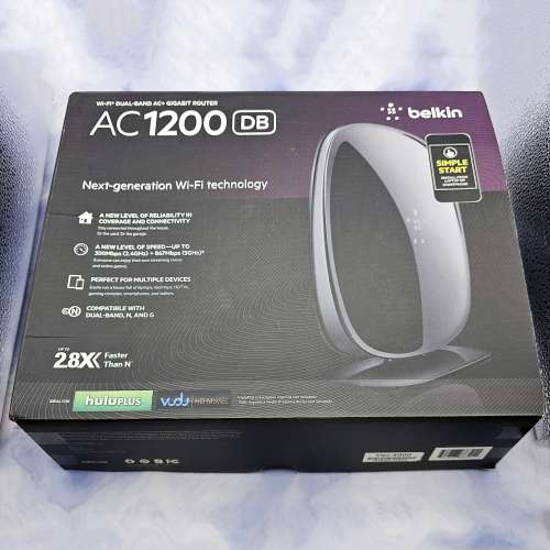 🌐Belkin【雙頻WIFI 5|AC1200】F9K1113V4 DB Dual-Band Router 無線上網寬頻|路由...