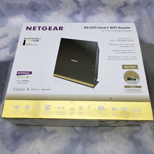 🌐Netgear【港行|雙頻WIFI 5|AC1750】R6300V2 Smart Wi-Fi Dual-Band Gigabit Route...