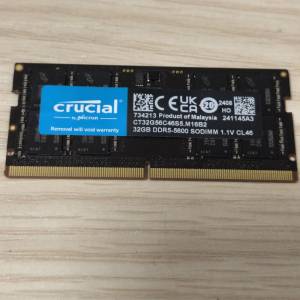crucial ddr5 5600 32gb laptop ram