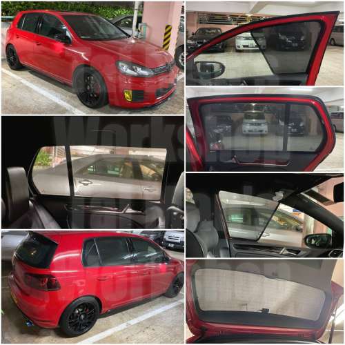 MK5 MK6 MK7 GOLF 全車磁石濾光窗網太陽擋