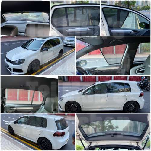 MK5 MK6 MK7 GOLF 全車磁石濾光窗網太陽擋