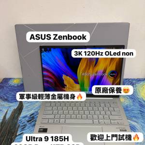 (續航能力強輕薄Zenbook🔥) Asus Zenbook 14寸 2.8K 120Hz OLED Mon Intel Ultra 9...