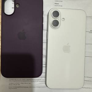 iPhone 16 plus 256gb,港版雙卡，完美冇花，電池健康度100,有套有貼！有單有保至26...