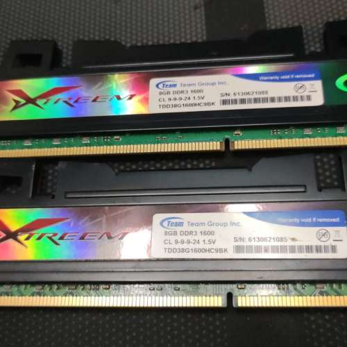 Team  Desktop Ram DDR3 1600 CL 9-9-9-24 16GB Kit (2x8GB)