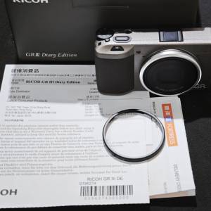 ricoh GR3 DE 日記版 理光 GR III GRIII Diary Edition  99%new 有盒有單 行貨有保...