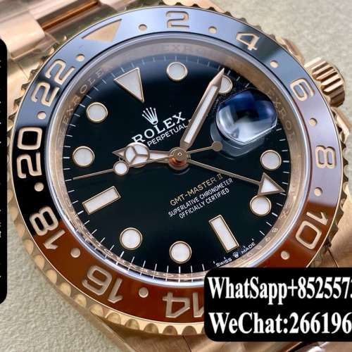 Rolex 勞力士 GMT m126715chnr-0001 沙士圈 40mm 玫瑰金
