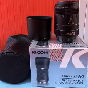 Pentax dfa 100mm macro f2.8 lens