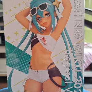 日版万代 眼镜厂 黑皮初音未来 热带女郎 GT计划赛车2023 手办