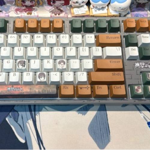 進擊的巨人 特別版 ducky 茶軸 108 機械鍵盤