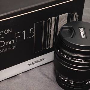 福倫達Voigtlander Nokton 75mm F1.5 Aspherical（E-mount）