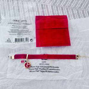 Giorgio Armani beauty red bracelet