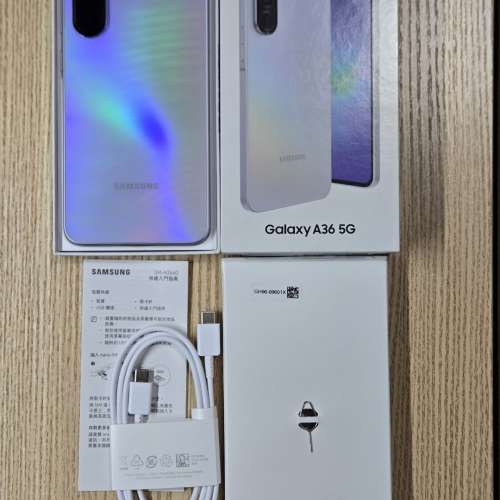 99.99%新 SAMSUNG Galaxy A36 5G (8+128) 亮薰紫色 豐澤行貨 (加購延長一年保養服...