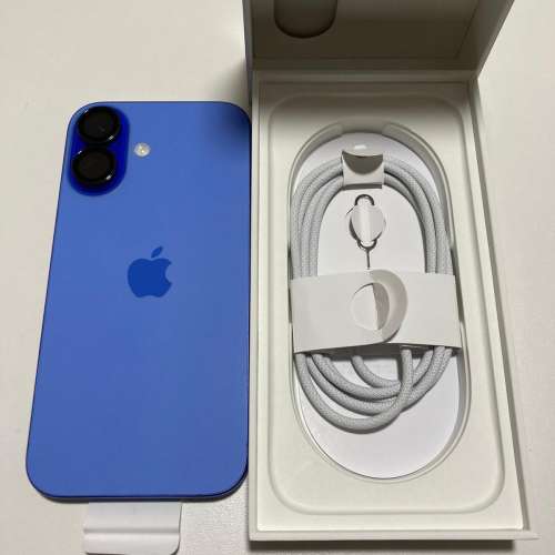 電池100%充電76次外觀全新 iPhone 16 512gb ultramarine HK version AppleCare to ...