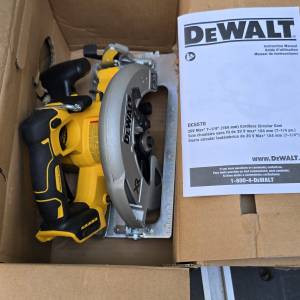 Dewalt 德偉全新7-1/4"圓鋸