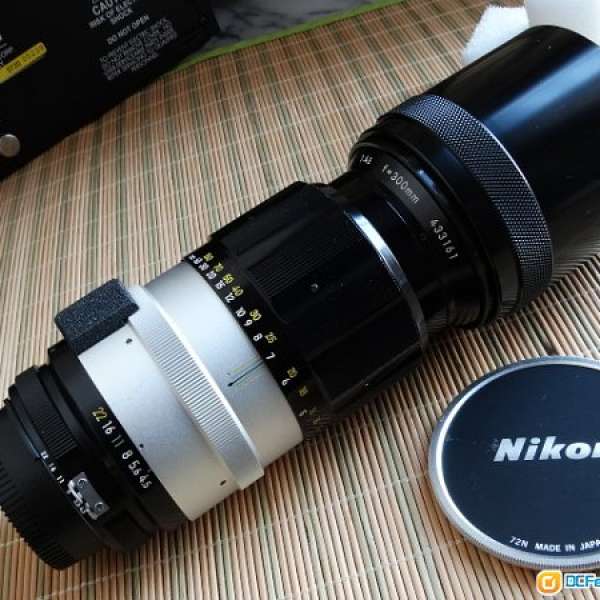 Nikkor 早期經典手動300/4.5 $1800