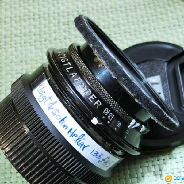 Voigt Braunschweig Heliar 13.5cm/f4.5 白鏡大底4x5(A7nex M43 eos咩反