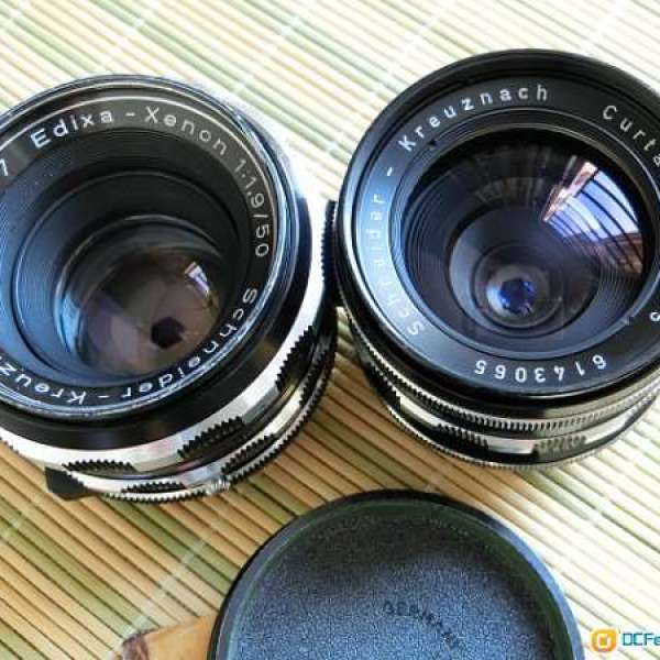 兩支m42 合金黃銅重版 Schneider 50/1.9exdia xenon、35/4 curtagon $2500/pc